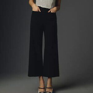 Maeve The Colette Wide Leg Cropped Pant, Black, Size 33, Never Worn